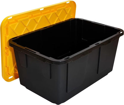 Greenmade Pro Plastic 27 Gal Storage Box, Black